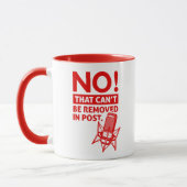 NEIN, das nicht entfernt werden kann in Post - Sou Tasse (Links)