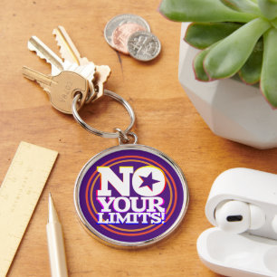Nein, deine Grenzen! Radialfaxe Schlüsselanhänger