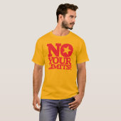 Nein, deine Grenzen! Roter Text T-Shirt (Vorne ganz)