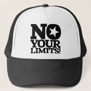 Nein, deine Grenzen! Schwarzer Text Truckerkappe