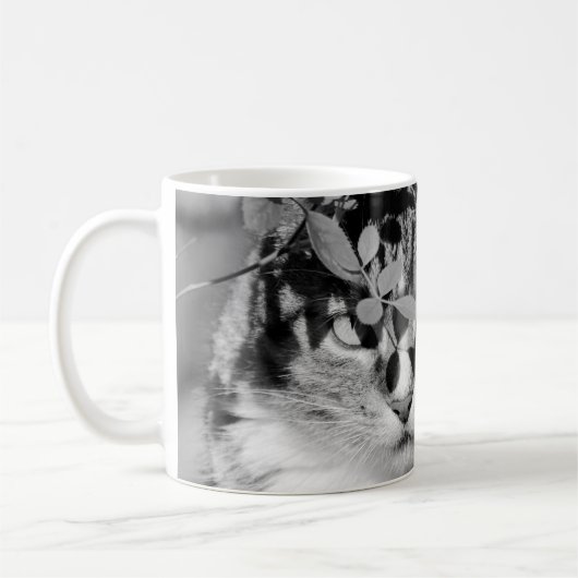 Nein, die Kinder sind Zuhause, Crabby Cat Kaffeetasse (Links)
