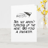 Nein, drehen uns wir nicht herauf die Hitze Karte (Gelbe Blume)