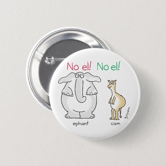 Nein, el! Nein! von Sandra Boynton Button (Vorne & Hinten)