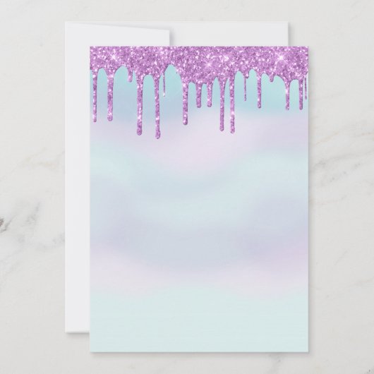 Nein, erwachsen. Donut Birthday Party Einladung (Rückseite)