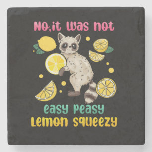 Nein, es war nicht einfach Peasy Lemon Squeezy Steinuntersetzer