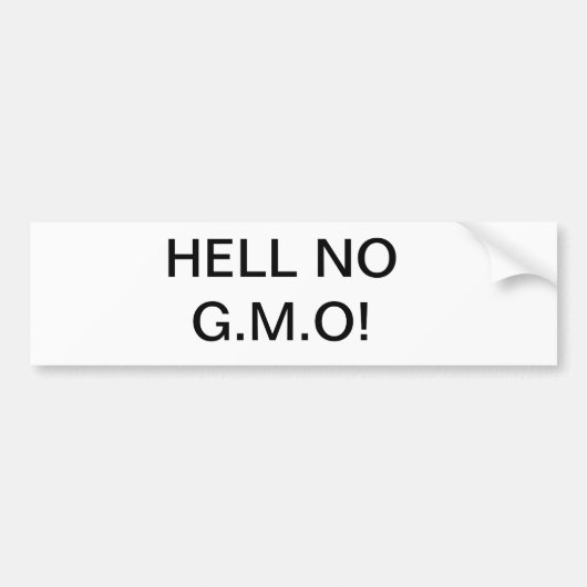 Nein essen G.M.O Bio Autoaufkleber (Vorne)