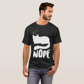 Nein Faule Katze T-Shirt (Vorne ganz)