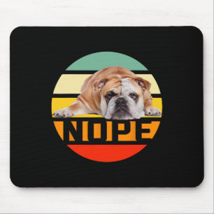 Nein Fauler Englischer Bulldogge Hundeliebhaber Be Mousepad