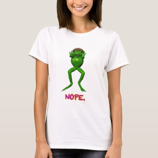 Nein Frosch T-Shirt (Vorderseite)