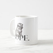Nein. Funny French Bulldog Dog Lover Kaffeetasse (Vorderseite Links)