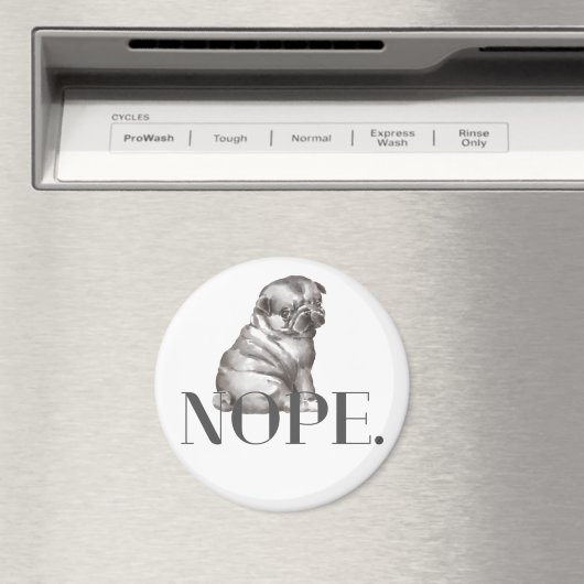 Nein. Funny French Bulldog Dog Lover Magnet (In Situ (Geschirrspüler))