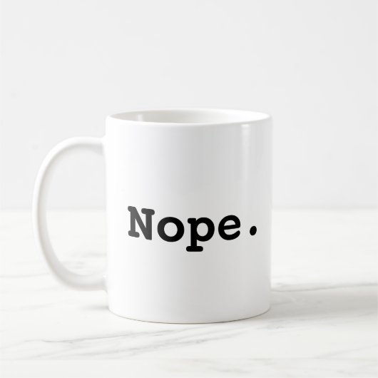 Nein. Funny Procrastinator Kaffeetasse (Links)