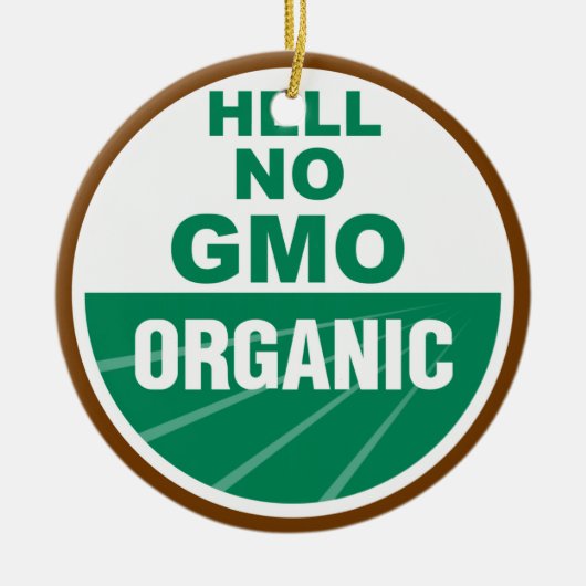 Nein GMO Orgainc Keramikornament (Vorne)