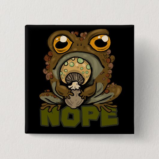 Nein! Grumpy Toad Button (Vorderseite)