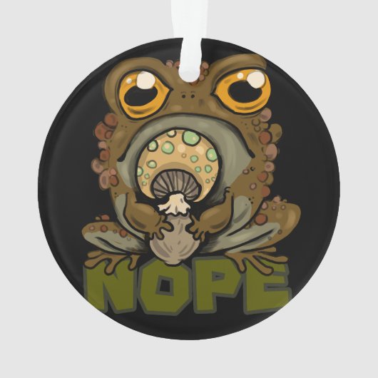 Nein! Grumpy Toad Ornament (Rückseite)