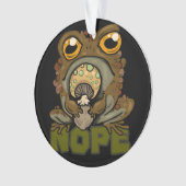 Nein! Grumpy Toad Ornament (Vorderseite)