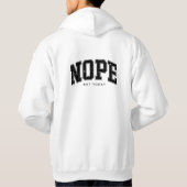 NEIN, HEUTE NICHT HOODIE (Rückseite)