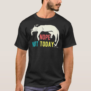 Nein, heute nicht Katze Faul Schläfrig Sarkastisch T-Shirt