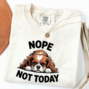 Nein, heute nicht Lustiges Pug-Hund-Meme T-Shirt