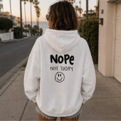 Nein, heute nicht Sarkastischer Pullover Hoodie