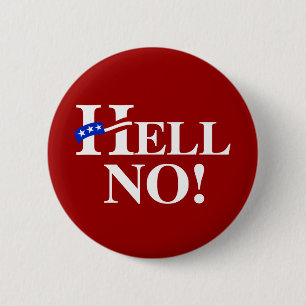 Nein Hillary - Weiß - .png Button