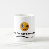Nein, ich bin nicht sarkastisch kaffeetasse (Mittel)