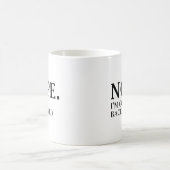 Nein. Ich gehe zurück ins Bett. Kaffeetasse (Mittel)
