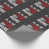 Nein, ich Liebe Mehr Beziehungen und Liebe Geschenkpapier (Ecke)