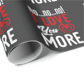 Nein, ich Liebe Mehr Beziehungen und Liebe Geschenkpapier (Rolleneckpunkt)
