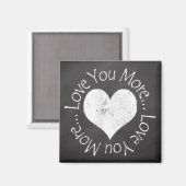 Nein, ich Liebe Sie mehr Magnet (Vorderseite/Rückseite)