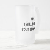 Nein! Ich repariere nicht Ihren Computer! Mattglas Bierglas (VorderseiteRechts)