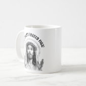 Nein, ich sagte, ich hasse Feigen! - Funny Jesus M Kaffeetasse (Vorderseite Links)