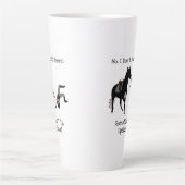 Nein, ich sitze nicht einfach nur dort, milchtasse (Vorderseite)