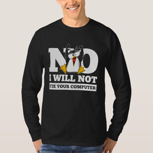 Nein, ich werde Ihren Computer nicht für Coder-Pro T-Shirt (Vorderseite)