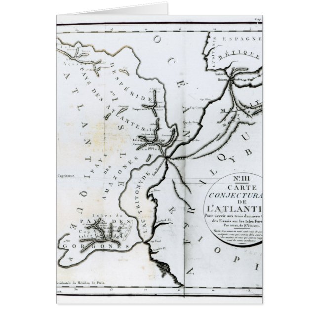 Nein III mutmaßliche Karte der Insel von (Vorne)