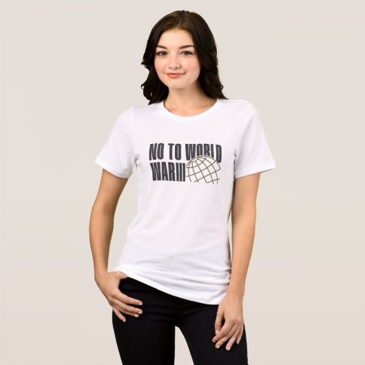 NEIN IM WELTKRIEG 3 Tri-Blend SHIRT (Vorderseite voll)