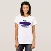 Nein ist ein Complete Sentence Feminist Resist Lil T-Shirt (Vorne ganz)