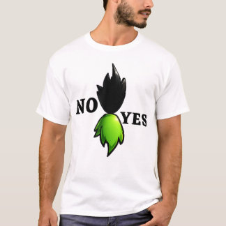 Nein Ja Grafik-T-Shirt – Minimalistische abstrakte T-Shirt