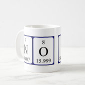 Nein/Ja Periodische Tasse des Tabellenwortes (Vorderseite Links)