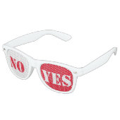 NEIN JA. Textentwurf Partybrille (Schrägansicht)