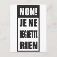Nein! Je ne regrette rien