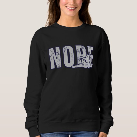 NEIN Kapuzenpullover – Minimaler Lustiger Stimmung Sweatshirt (Vorderseite)