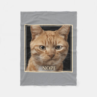 Nein Katze Fleecedecke