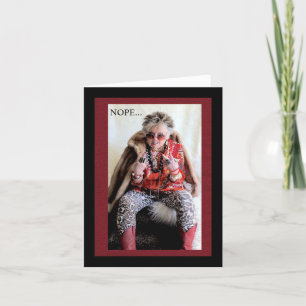 Nein, keine 5 Tage Woche Arbeit für mich Grußkarte Karte