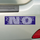 NEIN! Konservativer Autoaufkleber (Auf Auto)