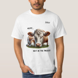 "Nein..." Kuh Pun für anpassbare Männer T-Shirt