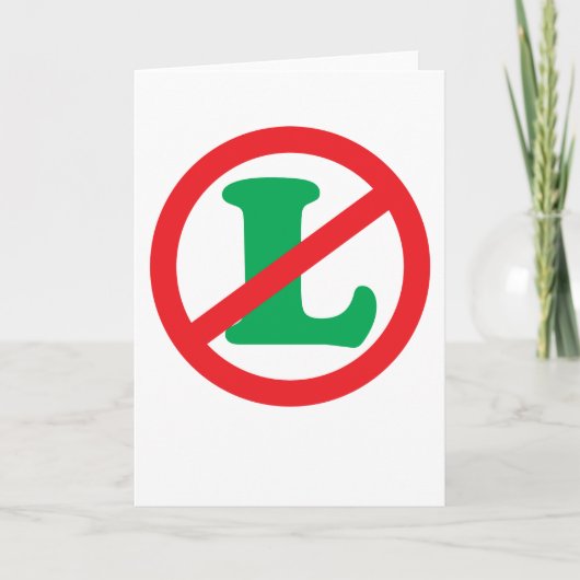 Nein L Feiertagskarte (Vorderseite)