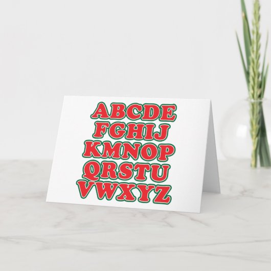 Nein L Feiertagskarte (Vorderseite)