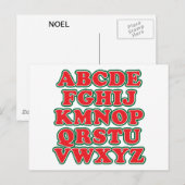 Nein L Feiertagspostkarte (Vorne/Hinten)