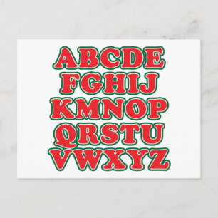 Nein L Feiertagspostkarte